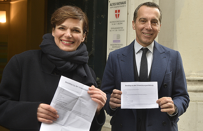 © APA/Heerbert Pfarrhofer SPÖ-Gesundheitssprecherin Pamela Rendi-Wagner und SPÖ-Parteivorsitzender Christian Kern