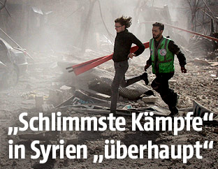 Rettungskräfte in Syrien