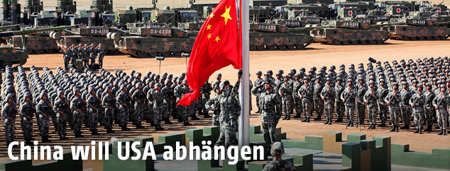 Milit&auml;rparade in China