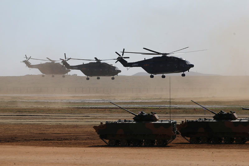 Militärparade in China