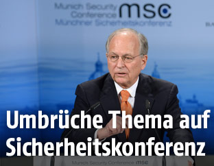 Der Vorsitzende der M&uuml;nchner Sicherheitskonferenz, Wolfgang Ischinger