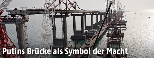 Krim Brücke im Bau