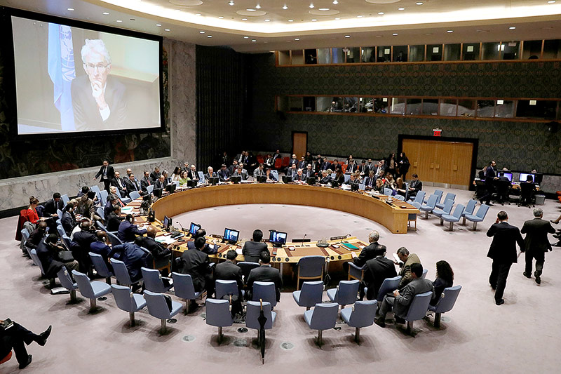© Reuters/Brendan McDermid Beratungen des UN-Sicherheitsrates