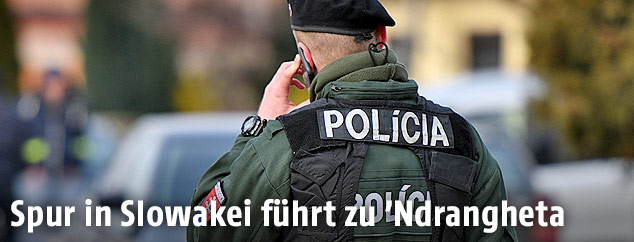 Slowakischer Polizist