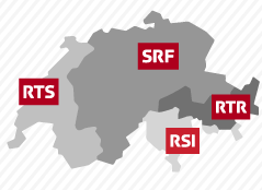 © Grafik: ORF.at; Quelle: SRG Grafik zur SRG-Sendefamilie