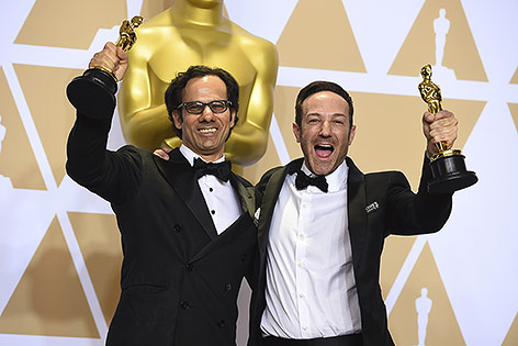 © APA/AP/Invision/Jordan Strauss Dan Cogan und Bryan Fogel