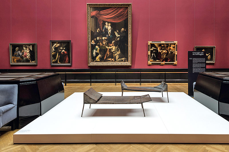 © KHM-Museumsverband/Archiv Franz West Ausstellungsansicht West/Caravaggio
