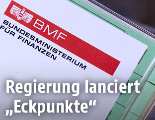 Unterlagen und BMF-Logo