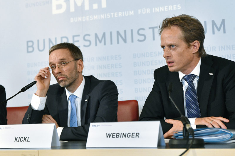 © APA/Hans Punz Herbert Kickl und Peter Webinger