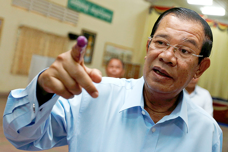 © Reuters/Pring Samrang Kambodschas Ministerpräsident Hun Sen