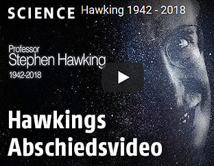 Screenshot zeigt Video von Stephen Hawking