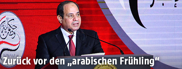 Abd al-Fattah al-Sisi bei einer Rede in Kairo
