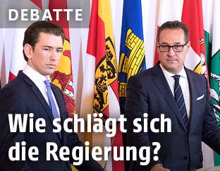 Bundeskanzler Kurz und Vizekanzler Strache