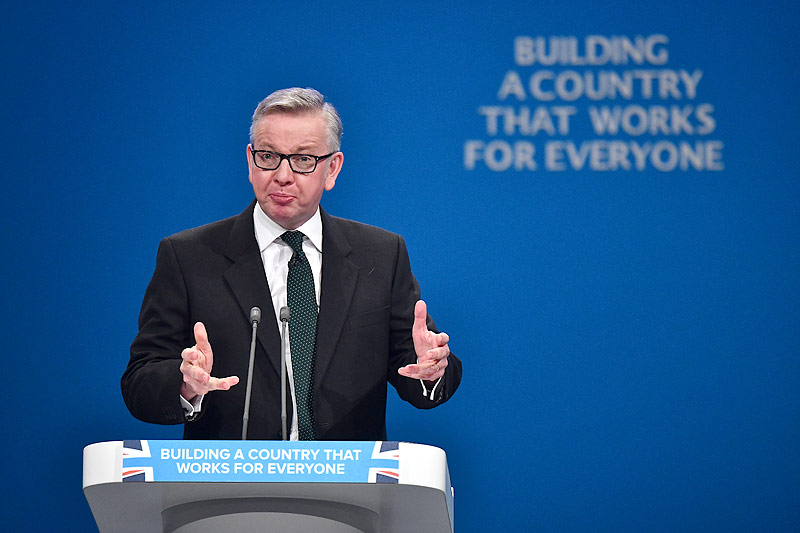 © APA/AFP/Ben Stansall Britischer Umweltminister Michael Gove
