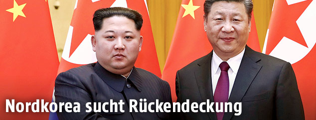 Nordkoreas Führer Kim Jong Un und Chinas Präsident Xi Jinping