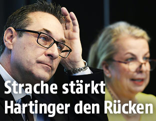Heinz-Christian Strache und Beate Hartinger-Klein
