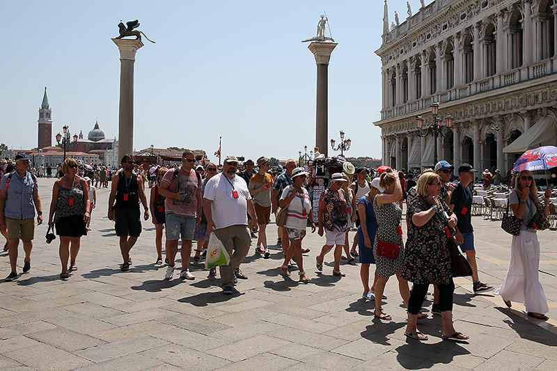 Touristen in Venedig