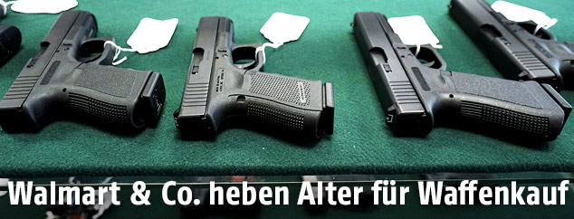 Waffen in einem US-Store