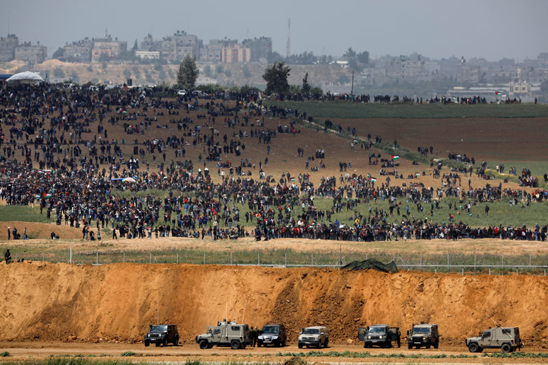 Grenzzaun zwischen Gaza und Israel