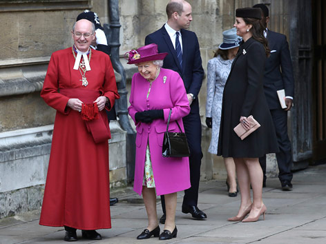© APA/AP/Simon Dawson Ostergottesdienst der Royals auf Schloss Windsor