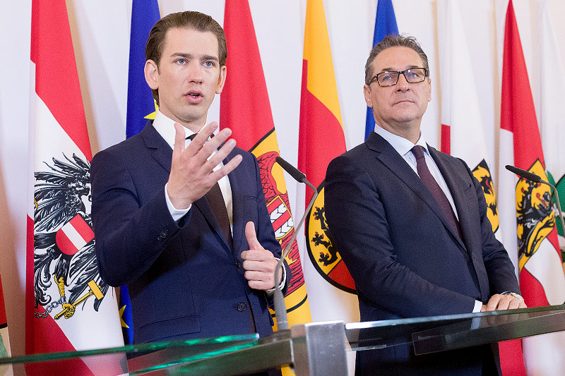 Bundeskanzler Sebastian Kurz (ÖVP) und Vizekanzler Heinz-Christian Strache (FPÖ)