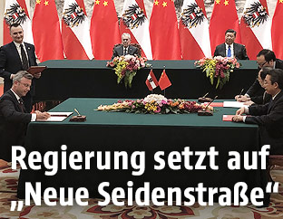 Norbert Hofer bei der Signing Ceremony