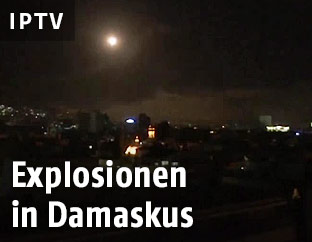 Raketen &uuml;ber Damaskus