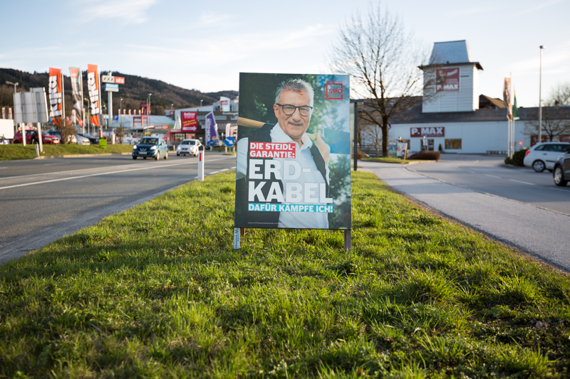 © ORF.at/Roland Winkler Werbung zur Landtagswahl in Salzburg