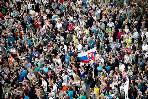 Demonstration in Bratislava