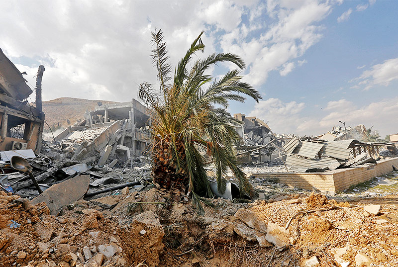 © APA/AFP/Louai Beshara Zerstörung nach den Luftangriffen