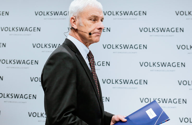 © APA/AP/Paul Sancya Der ehemalige VW-Vorstandschef Matthias Müller