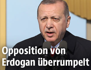 Der türkische Präsident Präsident Recep Tayyip Erdogan