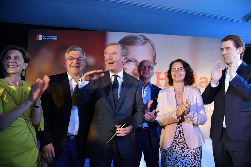 © APA/Barbara Gindl Eindrücke von den Wahlsiegern der Landtagswahlen