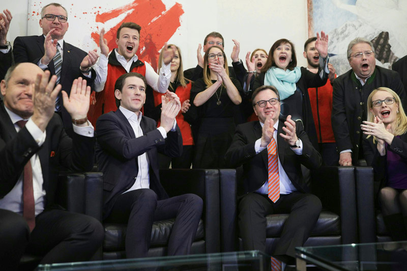 © APA/Georg Hochmuth Eindrücke von den Wahlsiegern der Landtagswahlen