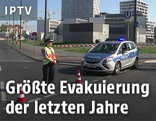 Absperrung durch die Polizei in Berlin
