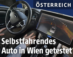 Fahrt mit einem selbstfahrenden Auto