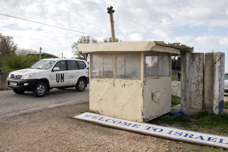 © APA/AFP/Jack Guez Israelische Grenze auf dem Golan