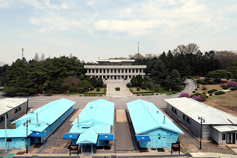 © APA/AFP/Korea Summit Press Pool Gebäude in der demilitarisierten Zone in Panmunjom