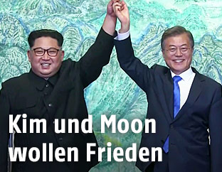 Kim Jong Un und Moon Jae-in
