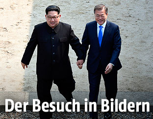 Kim Jong Un und Moon Jae-in