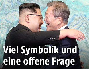 Kim Jong Un und Moon Jae-in