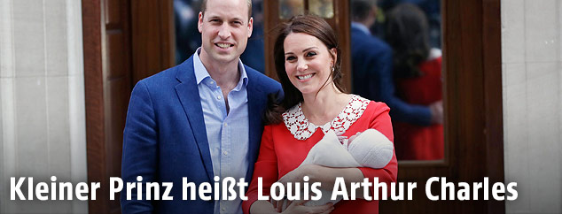 Prinz William, Kate und Baby Louis