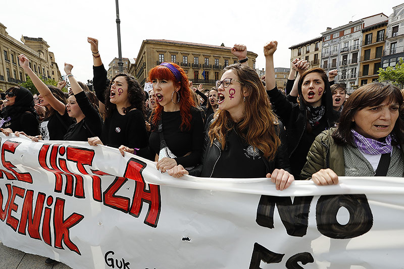 Demo in Pamplona