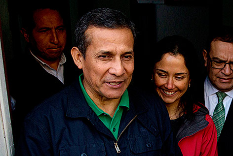 Perus Ex-Präsident Ollanta Humala und seine Frau Nadine Heredia