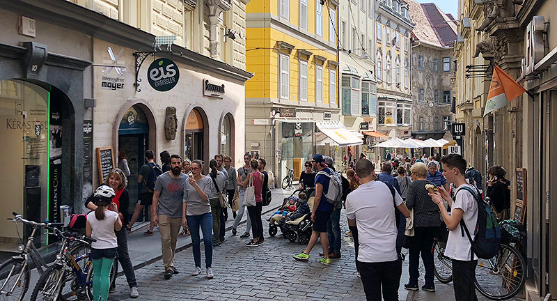 Eisgeschäft in Graz