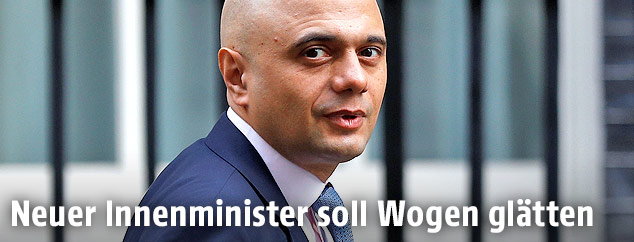 Der designierte britische Innenminister Sajid Javid