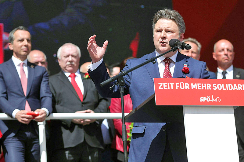 © APA/Georg Hochmuth Rede des Wiener SPÖ-Vorsitzenden Michael Ludwig