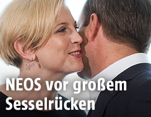 Beate Meinl-Reisinger (NEOS) und Matthias Strolz