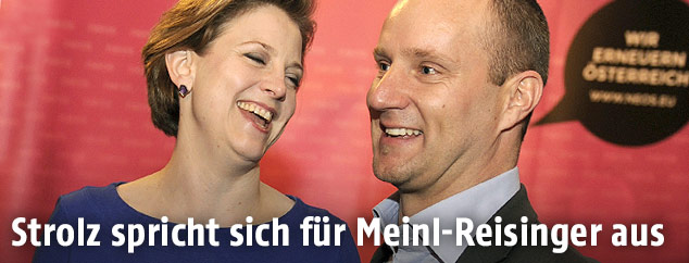 Beate Meinl-Reisinger (NEOS) und Matthias Strolz