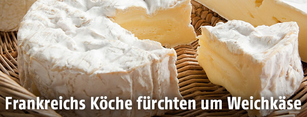 Aufgeschnittener Camembert-Käse
